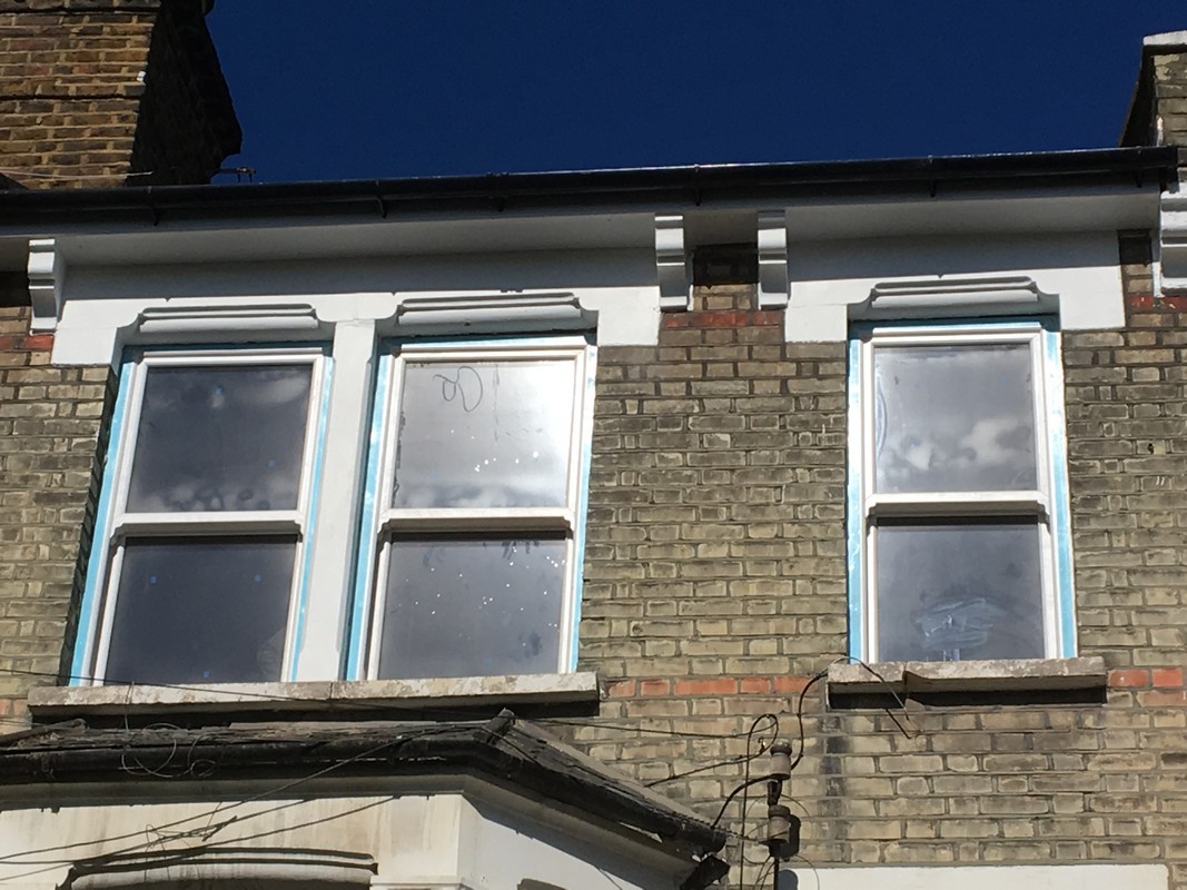New uPVC sash windows fitted on Victorian terrace in Hampton